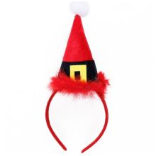 Ободок Колпак Санты пух/G