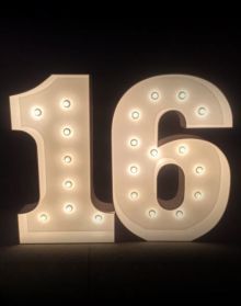 Световые цифры с лампочками