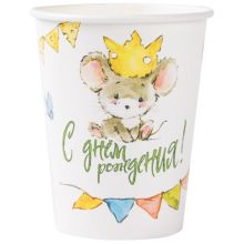 Стакан С ДР Мышонок 250мл 6шт/G