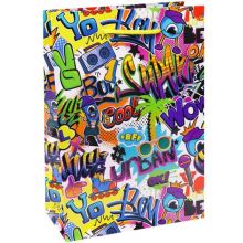 Пакет бум Граффити молодежные 22х31см