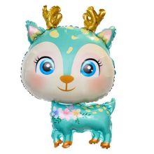  Олень милый бирюзовый