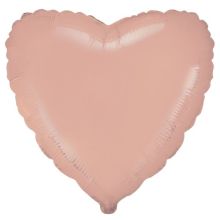 Ф Б/РИС 18" СЕРДЦЕ Пастель Light Orange