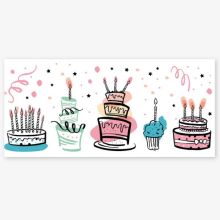 Конверт д/денег Торты разноцветные