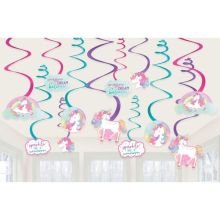 Спираль Единорог Волшебный 60см 12шт/А
