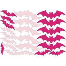 Баннер HWN Летучая мышь роз 3D 50шт/А