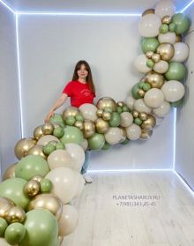 Гирлянда оливкового цвета