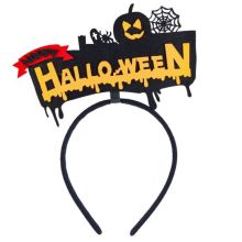 Ободок Happy Halloween Кладбище Тыква /G