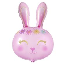  Заяц цветочный ободок розовый