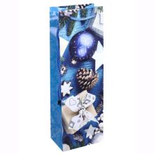 Пакет бум НГ композиция на синем 12х36см