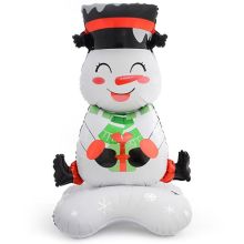  Снеговик с подарком