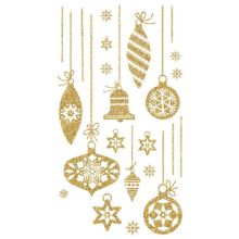 Наклейка н/окно Игрушки НГ глит зол23ш/А