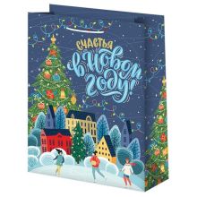 Пакет бум С НГ Зимний город 41х56см