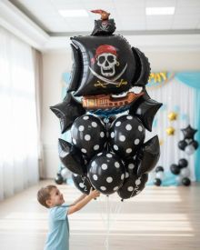 Пиратский фонтан из шаров