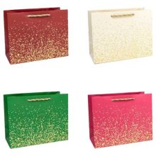 Пакет бум подар Вкрапления микс 23х18см