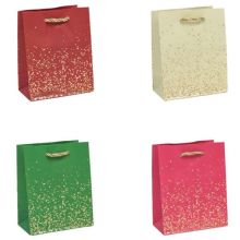 Пакет бум подар Вкрапления микс 12х15см