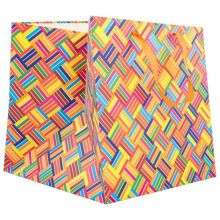 Пакет бум Полоски 30х30х30см