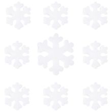 Наклейка гелев на окно Снежинки белые/G