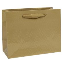 Пакет бум подар Элегант золото 23х18см