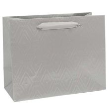Пакет бум подар Элегант серебро 23х18см