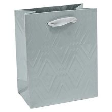 Пакет бум подар Элегант серебро 12х15см