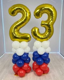 Стойки триколор с цифрами