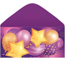 Конверт д/денег Шарики Звезды