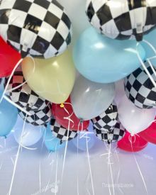 Гоночный набор шаров под потолок