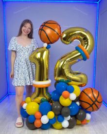 Баскетбольная композиция из шаров