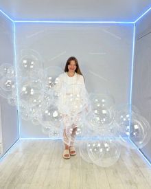 Прозрачная гирлянда из шаров