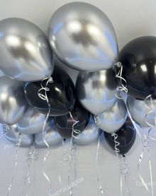 Черное серебро - шарики под потолок