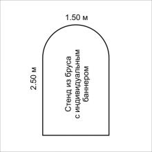 Стенд N4 полукруглый