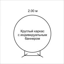 Круглый каркас 2м