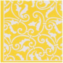 Салфетка Yellow Sun орнамент 25см 16шт/А