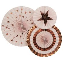 Фант ГламурPink&RoseGold 20-25-30см 3штN