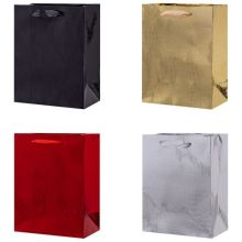 Пакет бум Цветной микс метал кожа18х23см