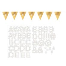 Гирлянда-вымпел Напиши Сам золото 4,5м/А