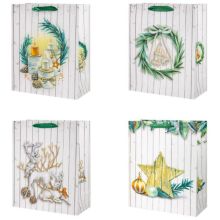 Пакет бум НГ Винтажный декор 26х32см/G