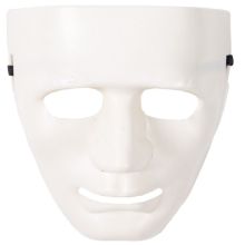 Маска Лицо белое пластик/G
