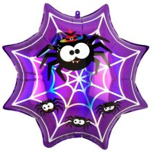  Паутина с пауками переливы