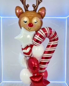 Новогодние воздушные шары с оленем