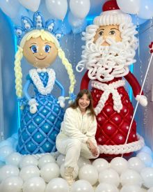 Фигуры дедушки мороза и снегурочки