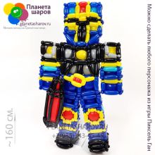 Персонаж Пиксель ган из шаров