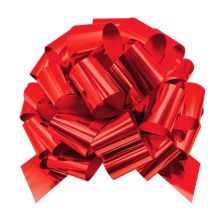 Бант Шар металл красный D46см 10см/G