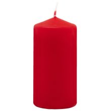 Свеча Столбик 5х10см красная/G