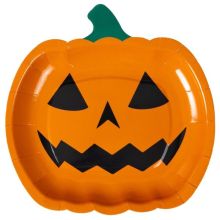 Тарелка фигурная Тыква 19см 6шт/G