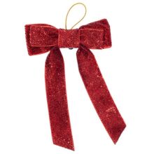 Бант красный с подсветкой 17х11см/G