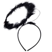 Ободок Нимб ангела черный/G