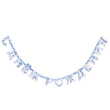 Гирлянда-буквы С ДР Синие Узоры 210см/G