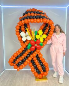 Георгиевская ленточка из шаров