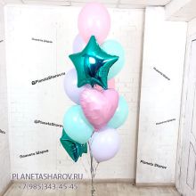 Бирюзово розовый фонтан